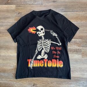 Y2K‎ Skull “Time To die” Graphic T Shirt